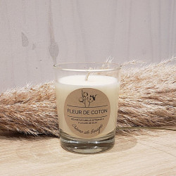 Bougie naturelle fleur de coton
