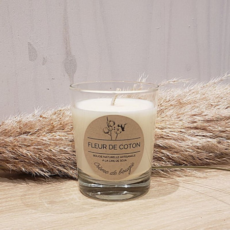 Bougie naturelle fleur de coton Bougie naturelle fleur de coton
