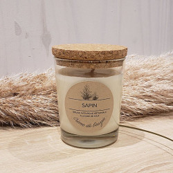 Bougie artisanale parfum sapin