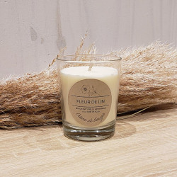 Bougie naturelle parfum fleur de lin